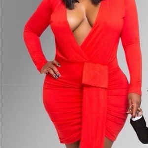 Blux Brand Plunge Dress